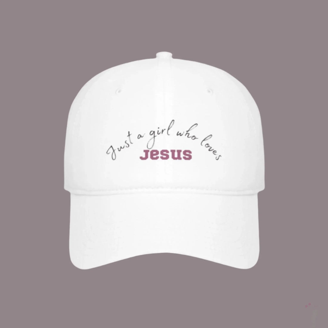 Religious Baseball Cap for Women – Just a Girl Who Loves Jesus Fashion Accessory